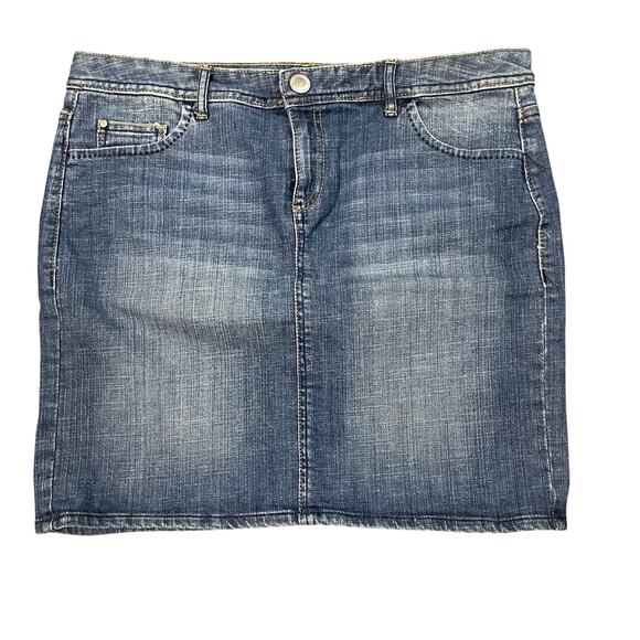 Tommy Hilfiger Denim Straight Mini Skirt Blue Women’s Size 10 - Picture 1 of 11